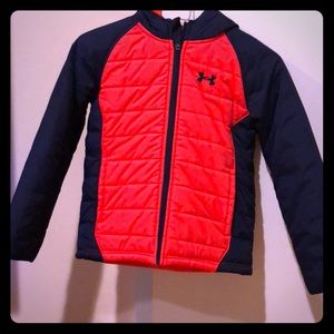 Boys size 7 under armour puff jacket